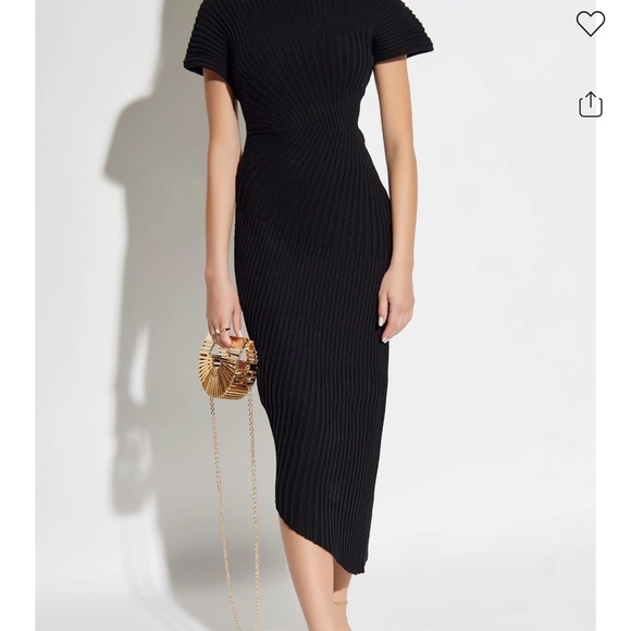 Cult Gaia chrysta day Black Asymmetrical dress. - Picture 3 of 4